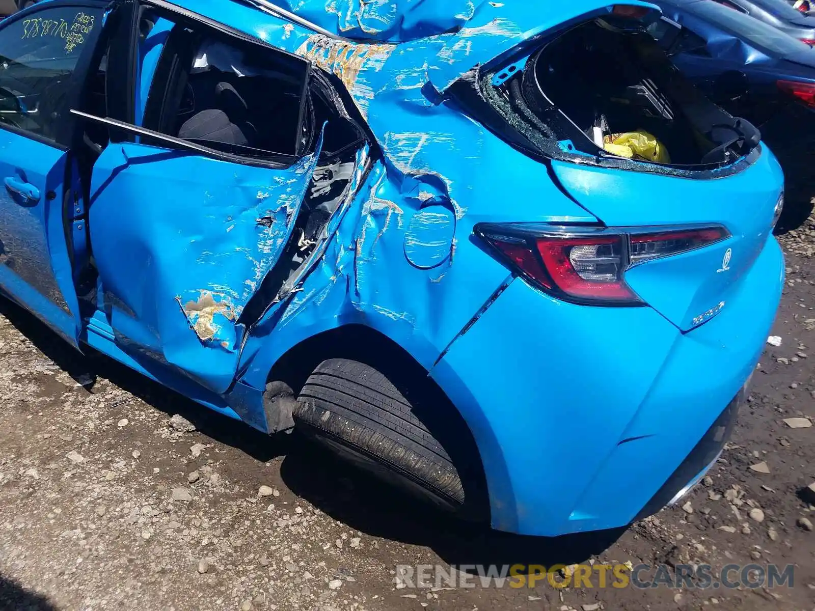 9 Photograph of a damaged car JTNK4RBE2K3014358 TOYOTA COROLLA 2019