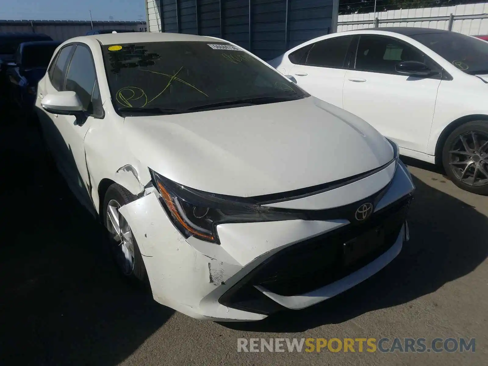 1 Photograph of a damaged car JTNK4RBE2K3015347 TOYOTA COROLLA 2019