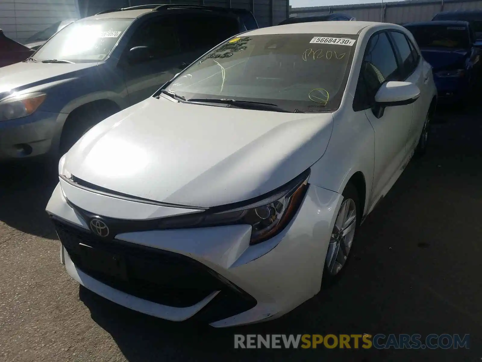 2 Photograph of a damaged car JTNK4RBE2K3015347 TOYOTA COROLLA 2019