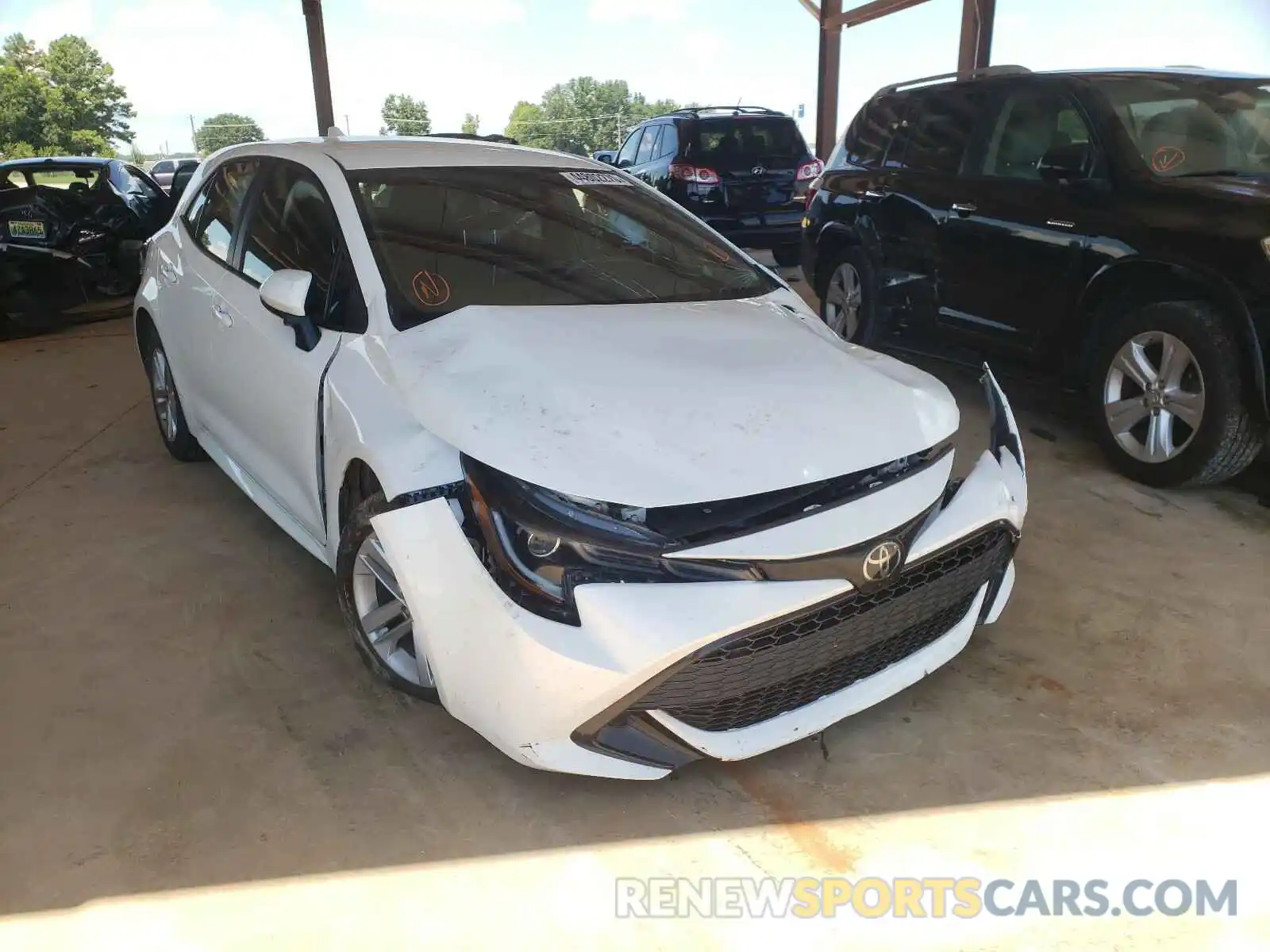 1 Photograph of a damaged car JTNK4RBE2K3017535 TOYOTA COROLLA 2019