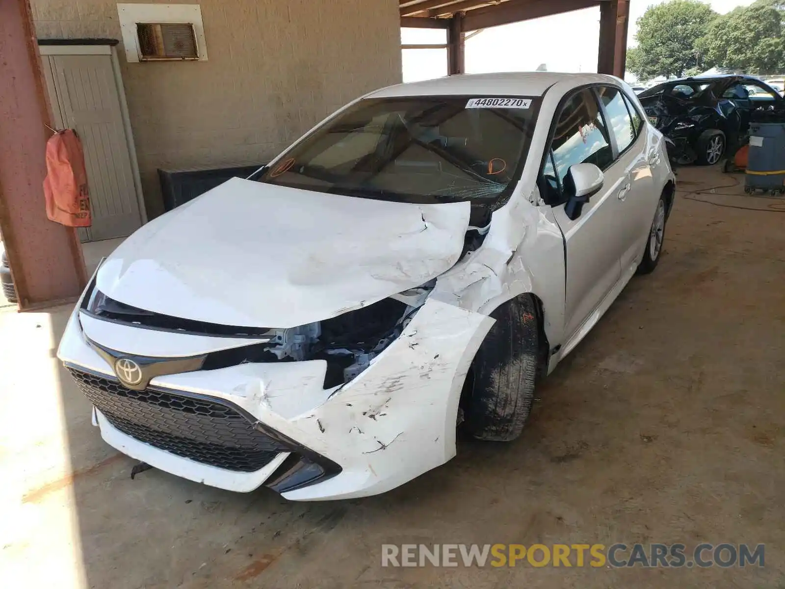 2 Photograph of a damaged car JTNK4RBE2K3017535 TOYOTA COROLLA 2019