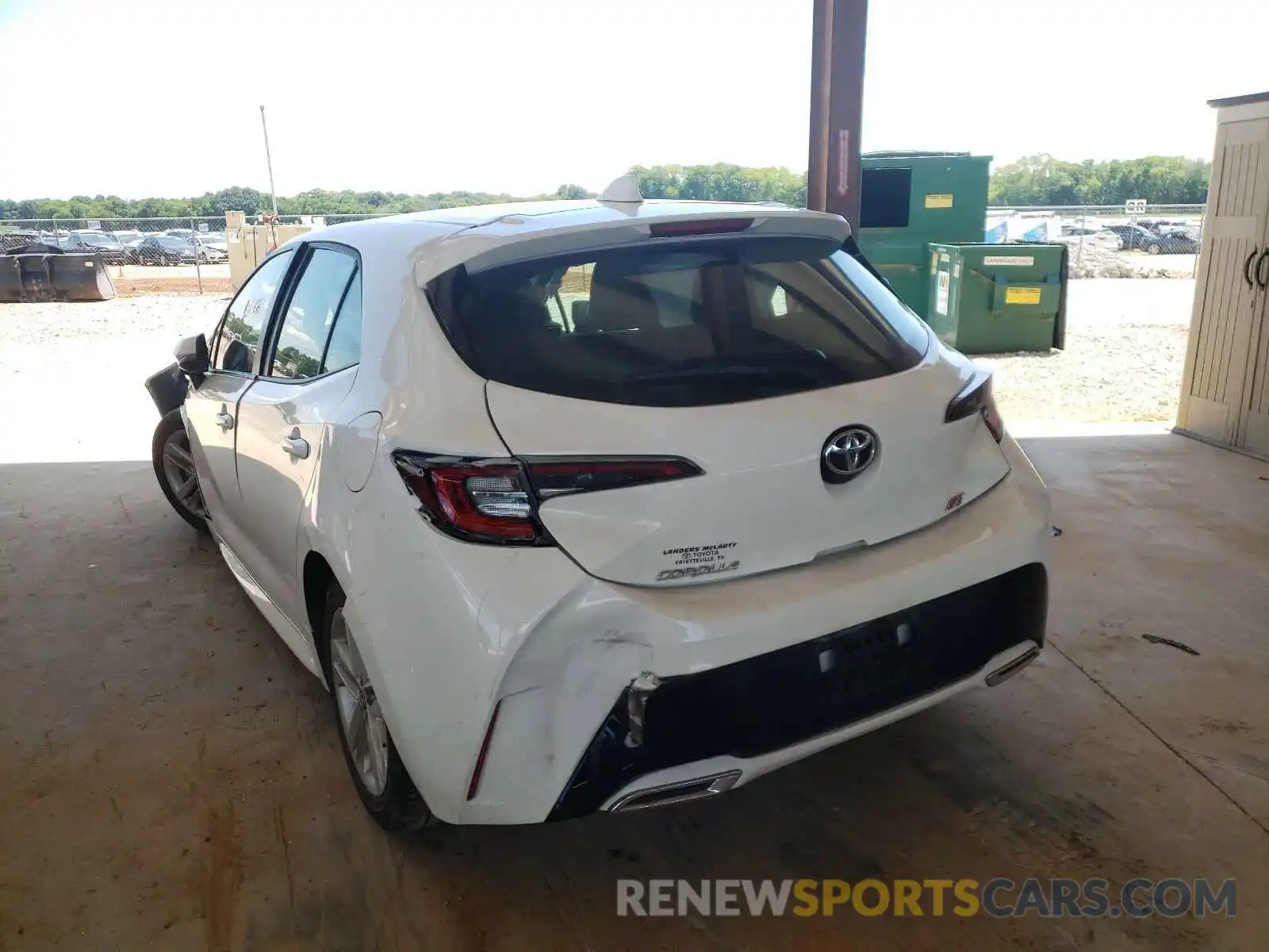 3 Photograph of a damaged car JTNK4RBE2K3017535 TOYOTA COROLLA 2019