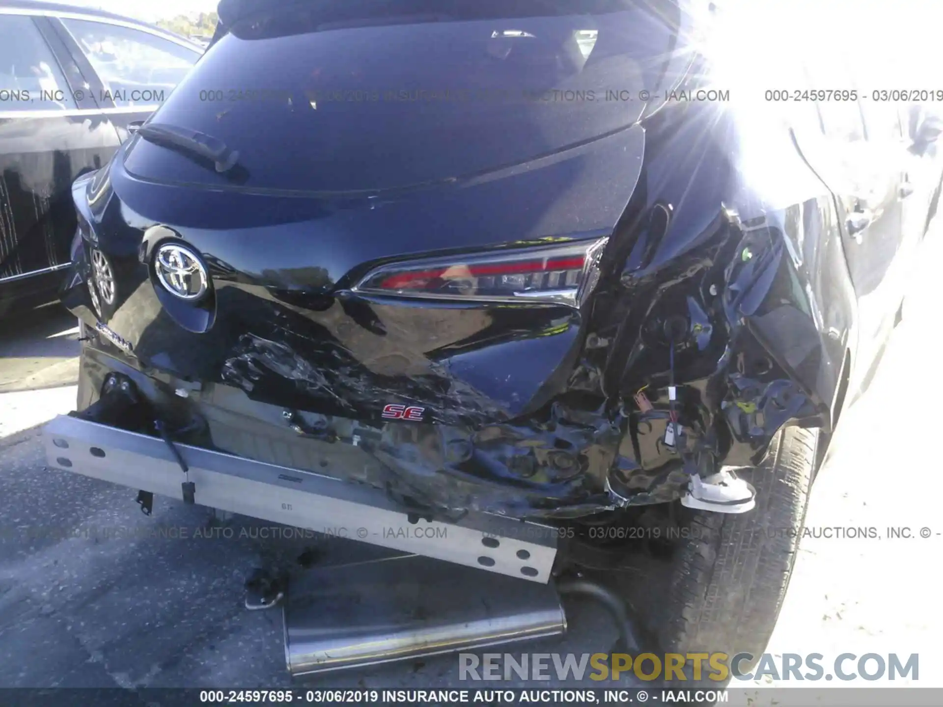 6 Photograph of a damaged car JTNK4RBE2K3018281 TOYOTA COROLLA 2019