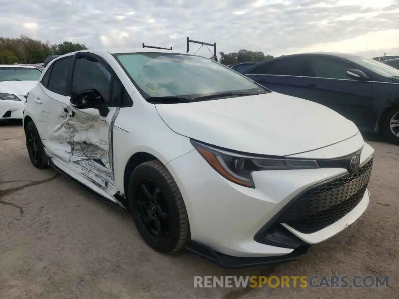 1 Photograph of a damaged car JTNK4RBE2K3020242 TOYOTA COROLLA 2019