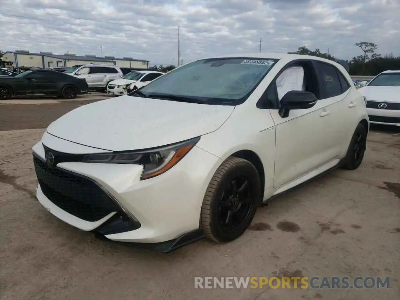 2 Photograph of a damaged car JTNK4RBE2K3020242 TOYOTA COROLLA 2019