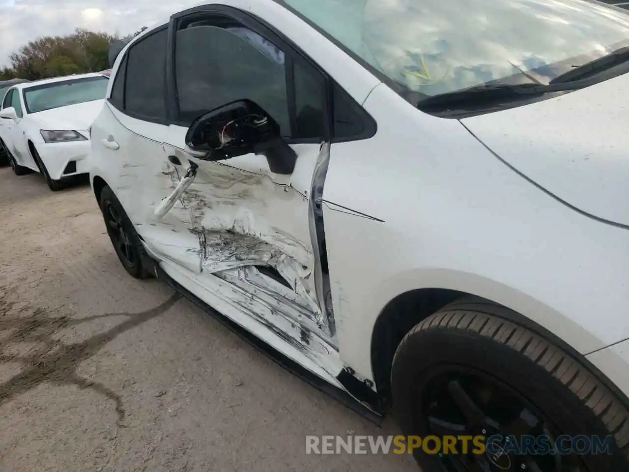 9 Photograph of a damaged car JTNK4RBE2K3020242 TOYOTA COROLLA 2019