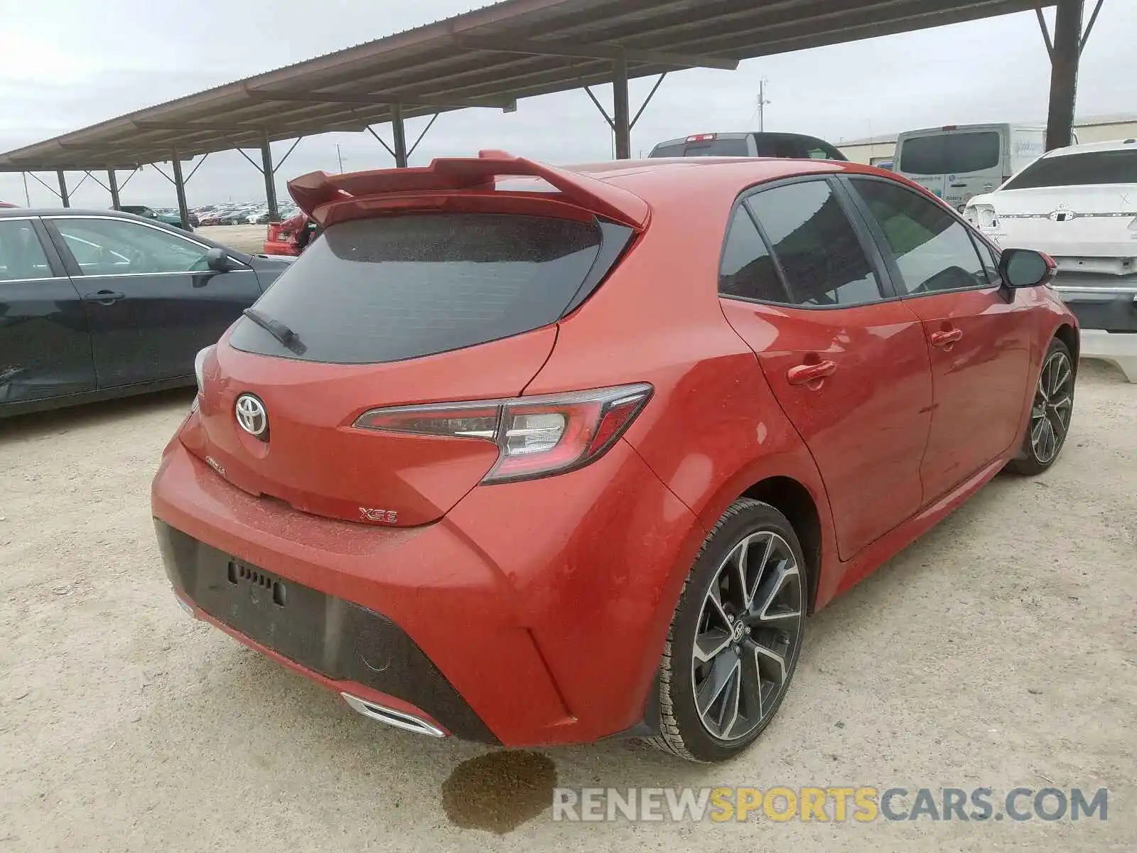 4 Photograph of a damaged car JTNK4RBE2K3020807 TOYOTA COROLLA 2019