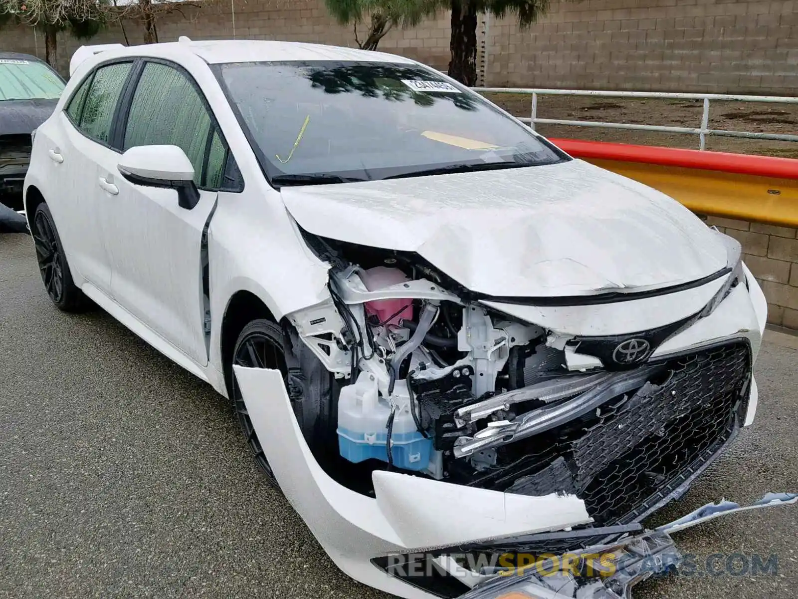 1 Photograph of a damaged car JTNK4RBE2K3022167 TOYOTA COROLLA 2019