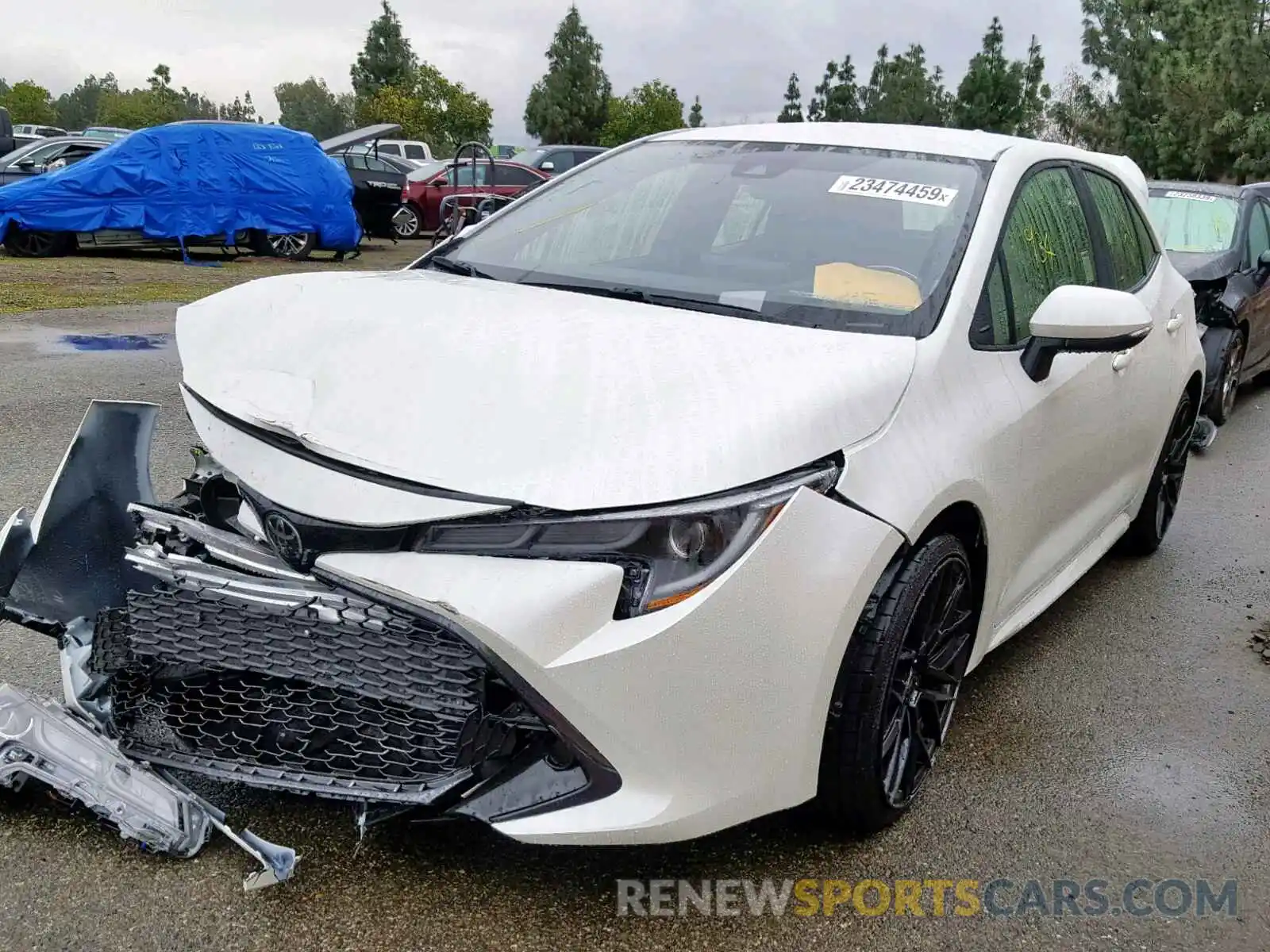 2 Photograph of a damaged car JTNK4RBE2K3022167 TOYOTA COROLLA 2019