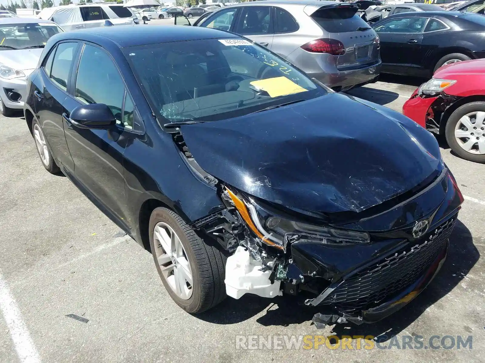 1 Photograph of a damaged car JTNK4RBE2K3022265 TOYOTA COROLLA 2019