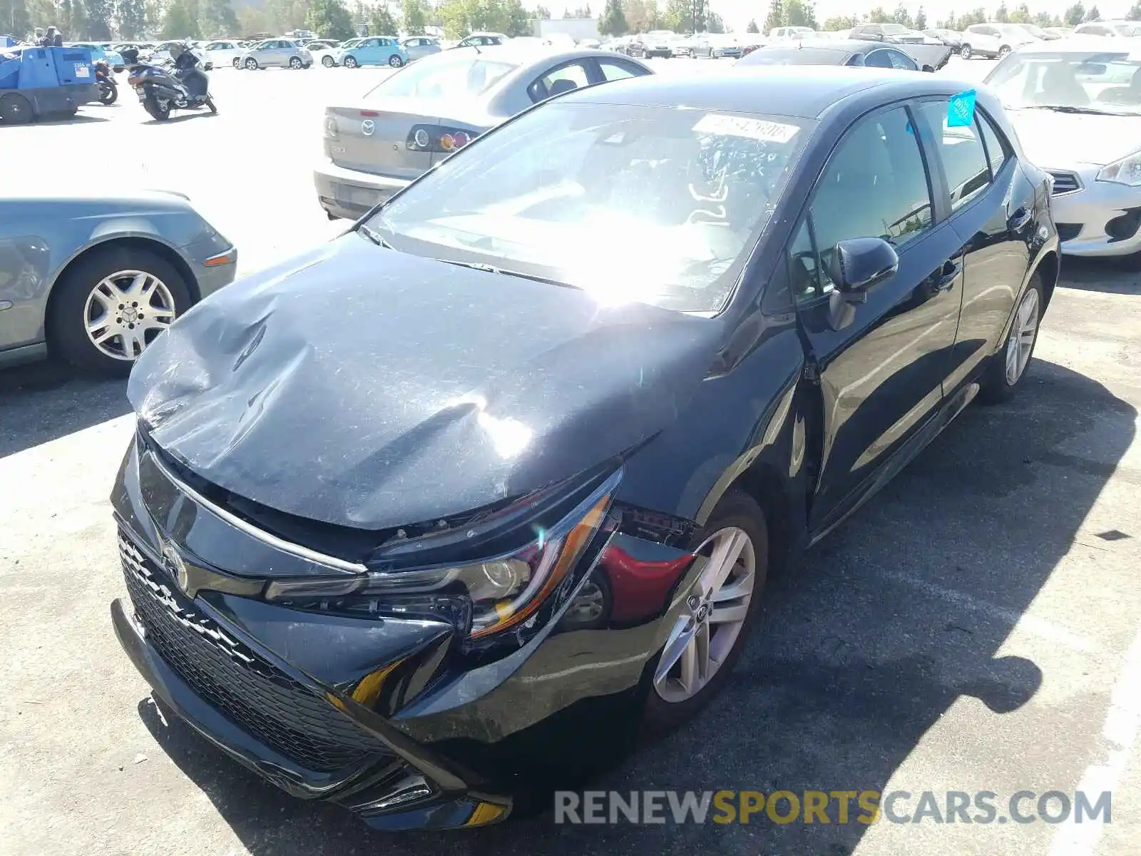 2 Photograph of a damaged car JTNK4RBE2K3022265 TOYOTA COROLLA 2019