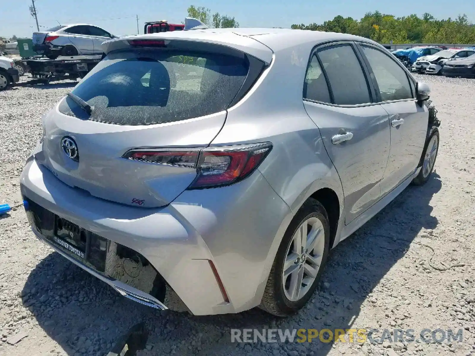 4 Photograph of a damaged car JTNK4RBE2K3022394 TOYOTA COROLLA 2019