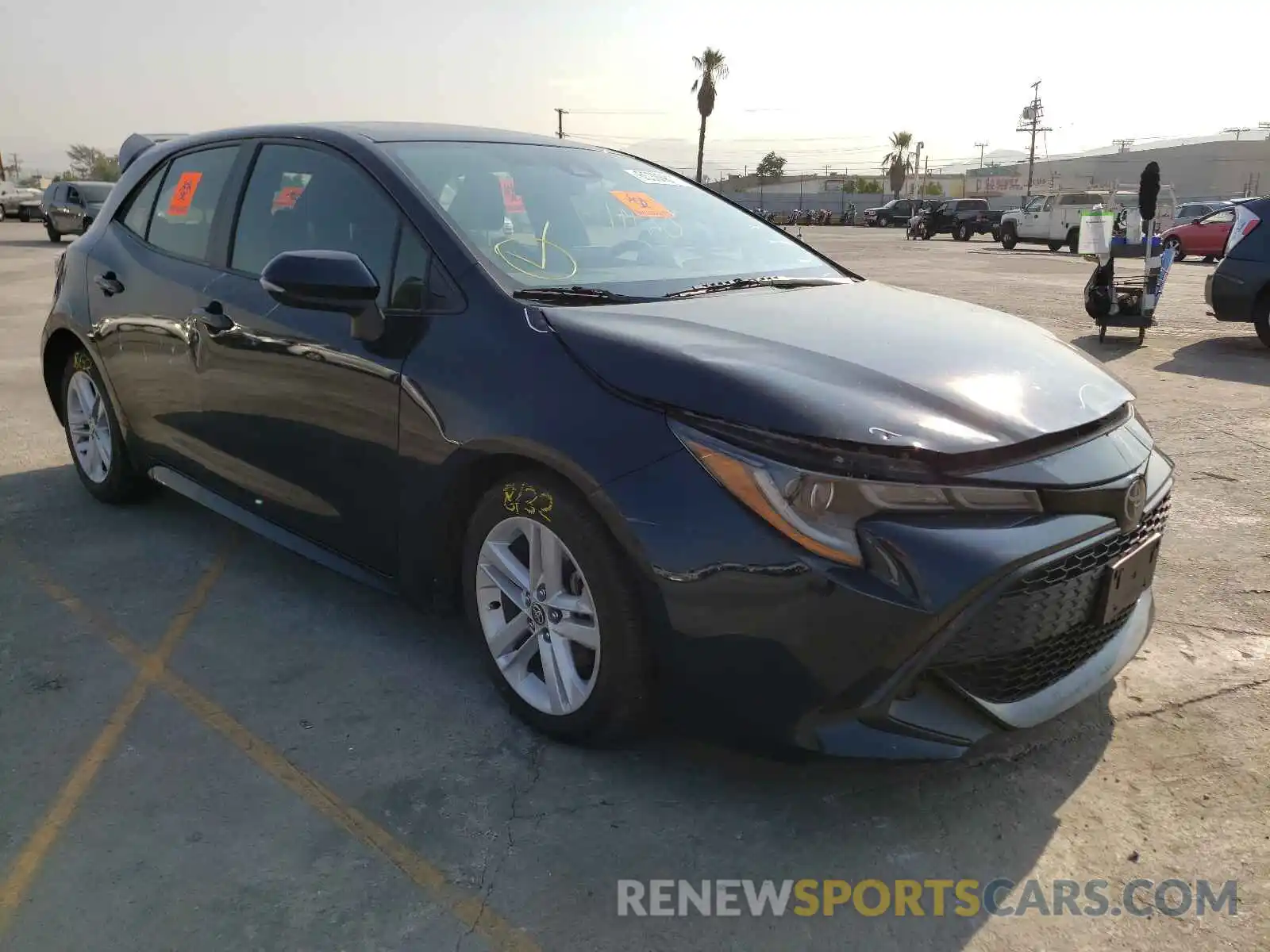 1 Photograph of a damaged car JTNK4RBE2K3022573 TOYOTA COROLLA 2019