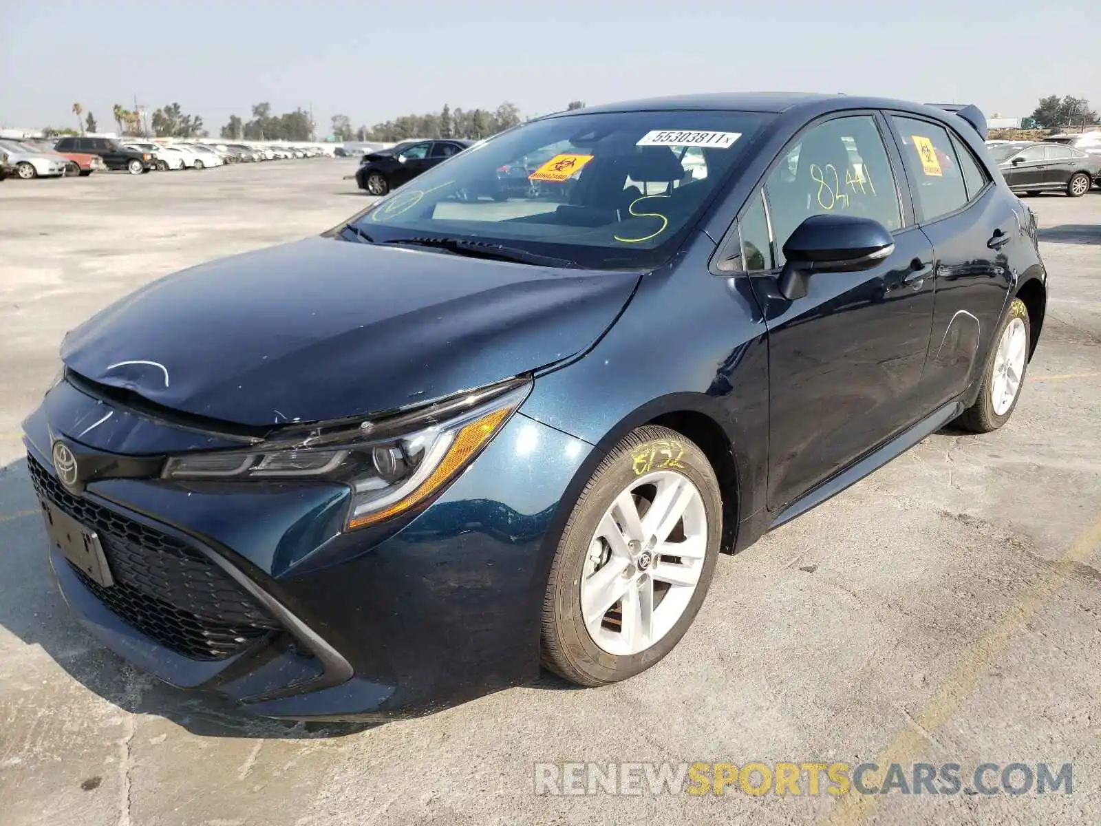 2 Photograph of a damaged car JTNK4RBE2K3022573 TOYOTA COROLLA 2019