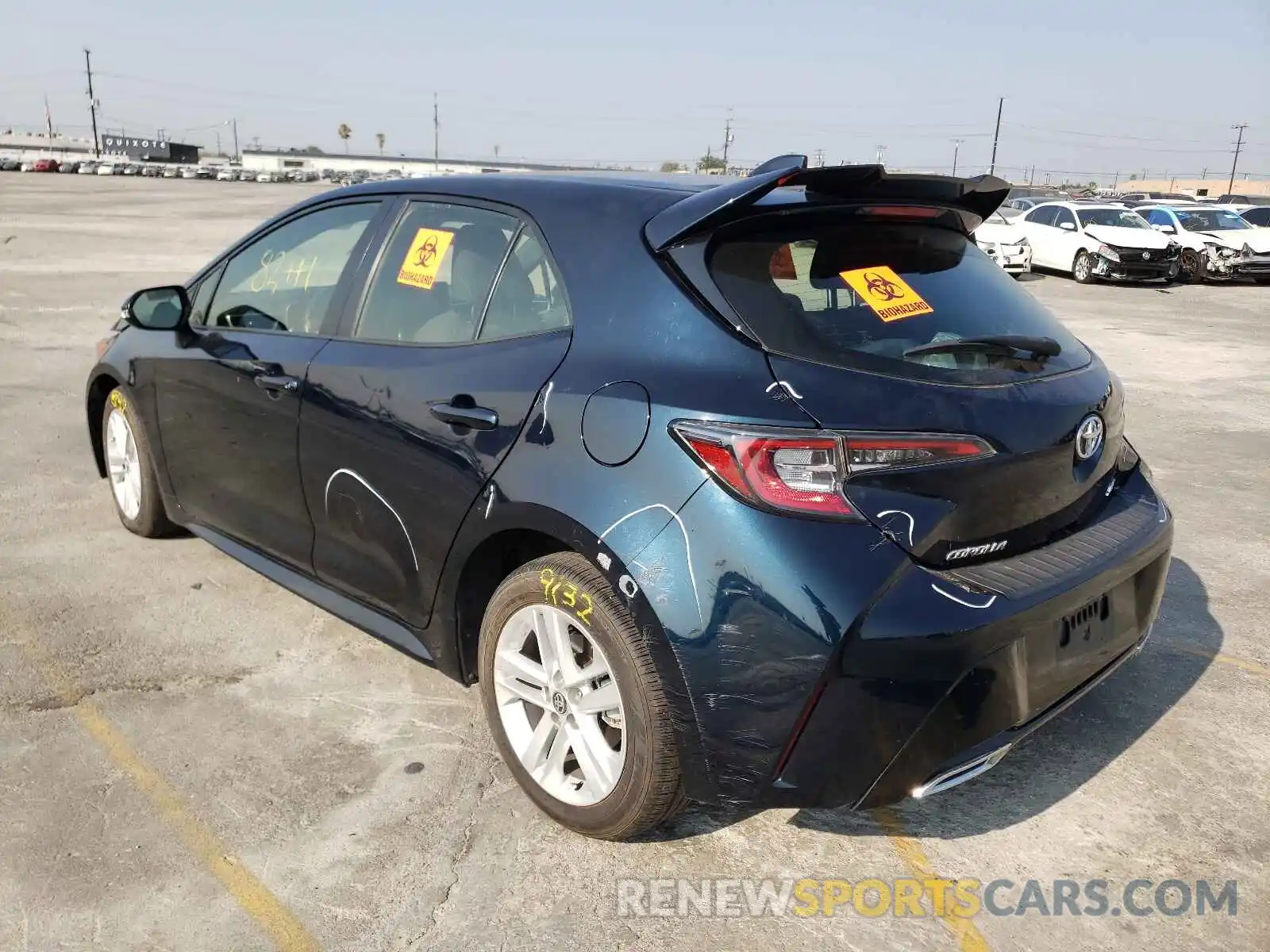 3 Photograph of a damaged car JTNK4RBE2K3022573 TOYOTA COROLLA 2019