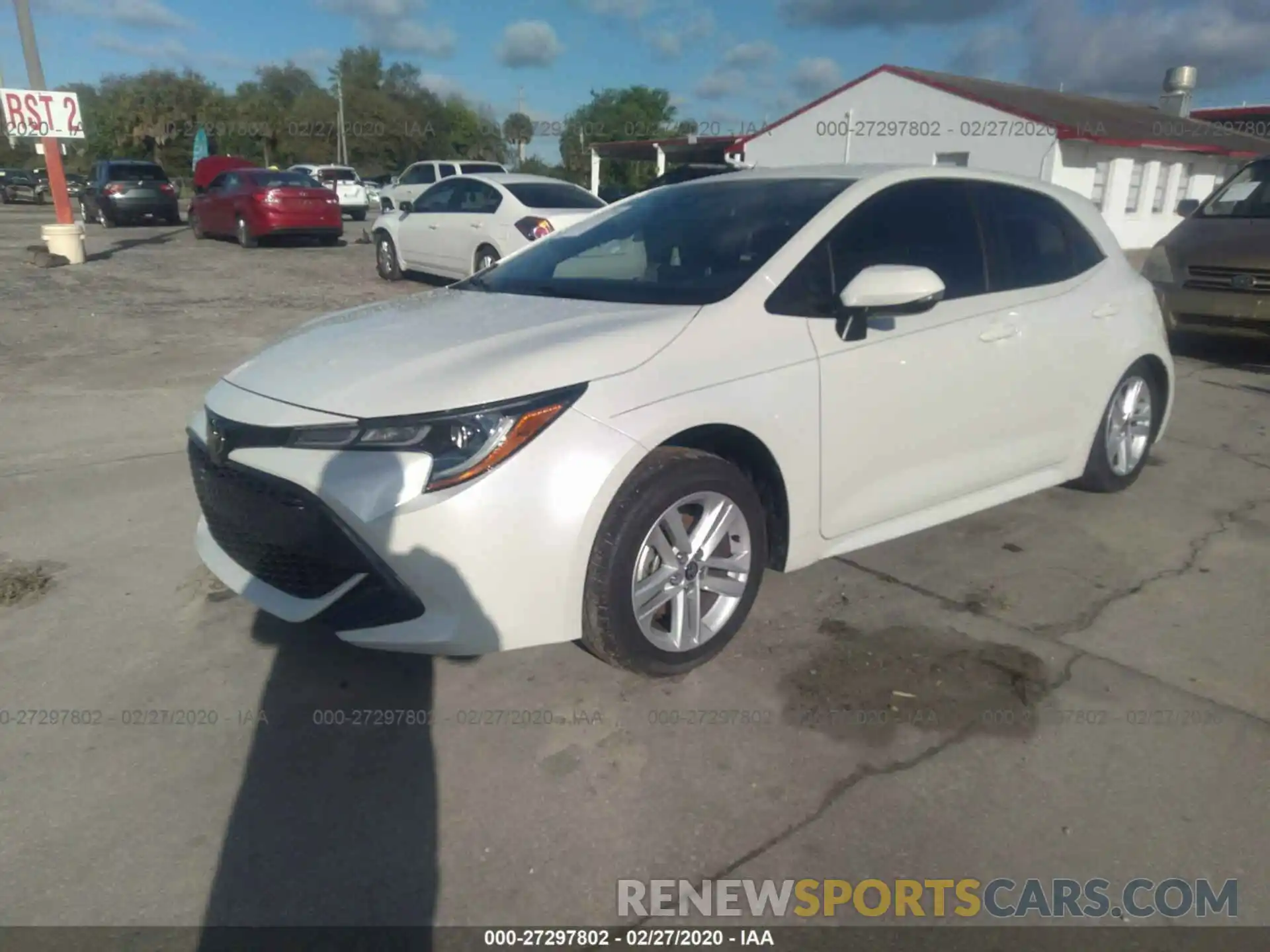 2 Photograph of a damaged car JTNK4RBE2K3022623 TOYOTA COROLLA 2019