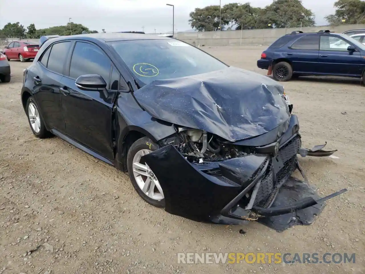 1 Photograph of a damaged car JTNK4RBE2K3023531 TOYOTA COROLLA 2019