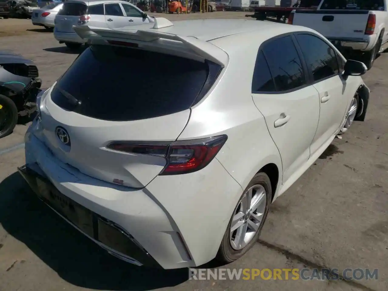 4 Photograph of a damaged car JTNK4RBE2K3024324 TOYOTA COROLLA 2019