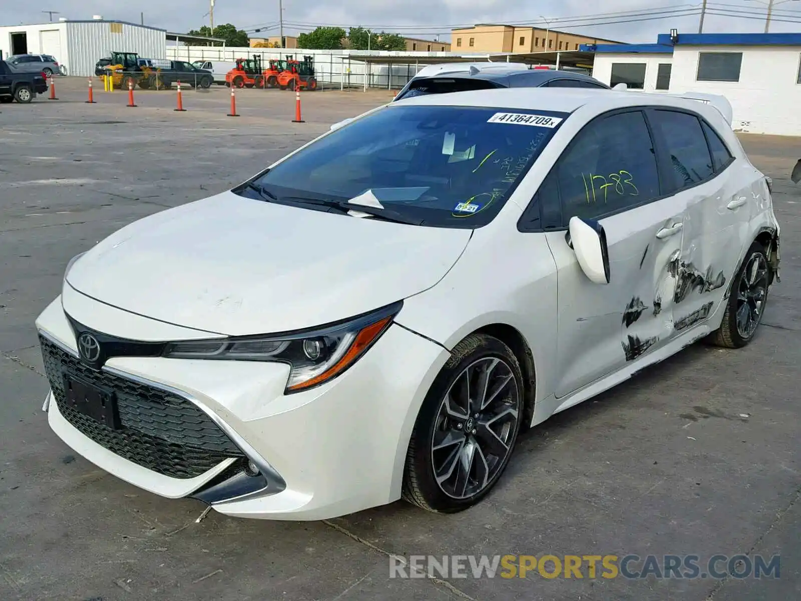 2 Photograph of a damaged car JTNK4RBE2K3024856 TOYOTA COROLLA 2019