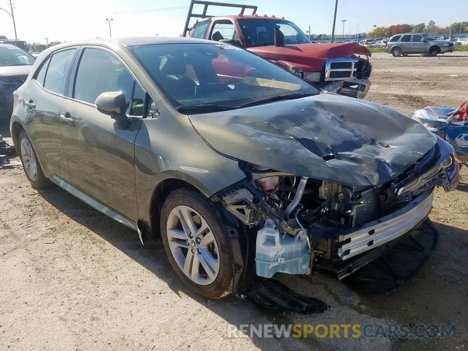 1 Photograph of a damaged car JTNK4RBE2K3025506 TOYOTA COROLLA 2019