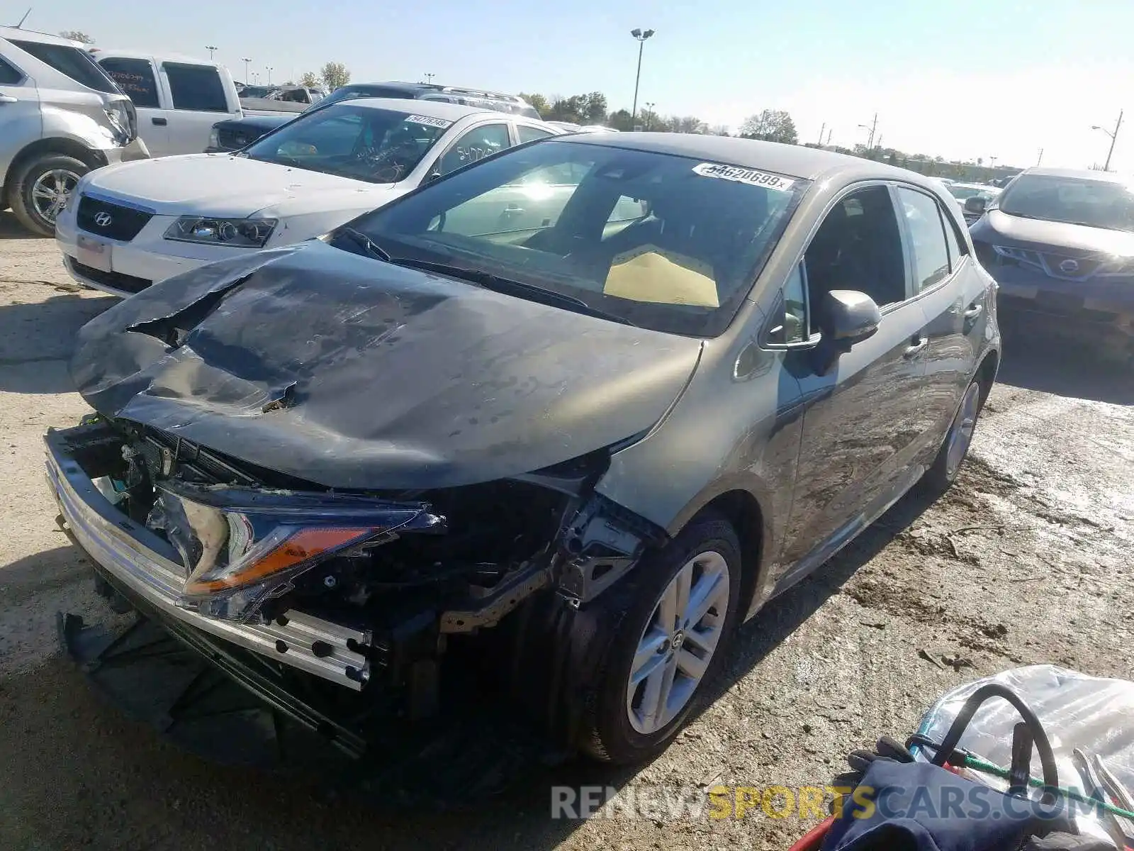 2 Photograph of a damaged car JTNK4RBE2K3025506 TOYOTA COROLLA 2019