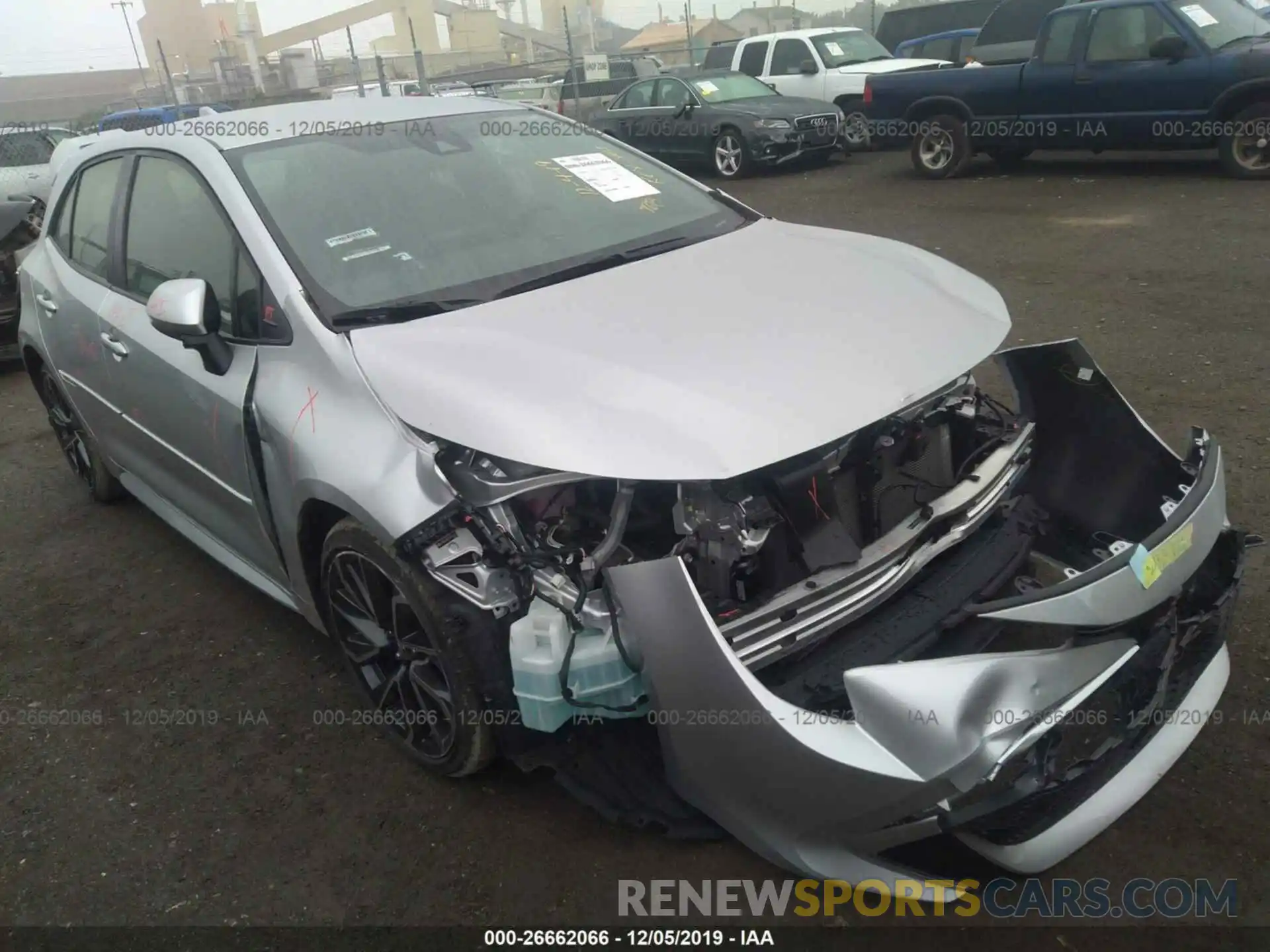 1 Photograph of a damaged car JTNK4RBE2K3028082 TOYOTA COROLLA 2019