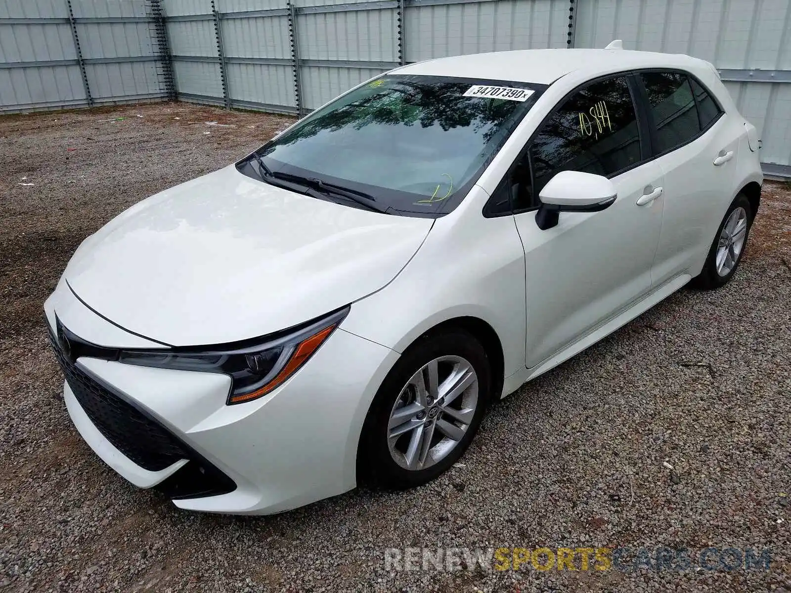 2 Photograph of a damaged car JTNK4RBE2K3032343 TOYOTA COROLLA 2019