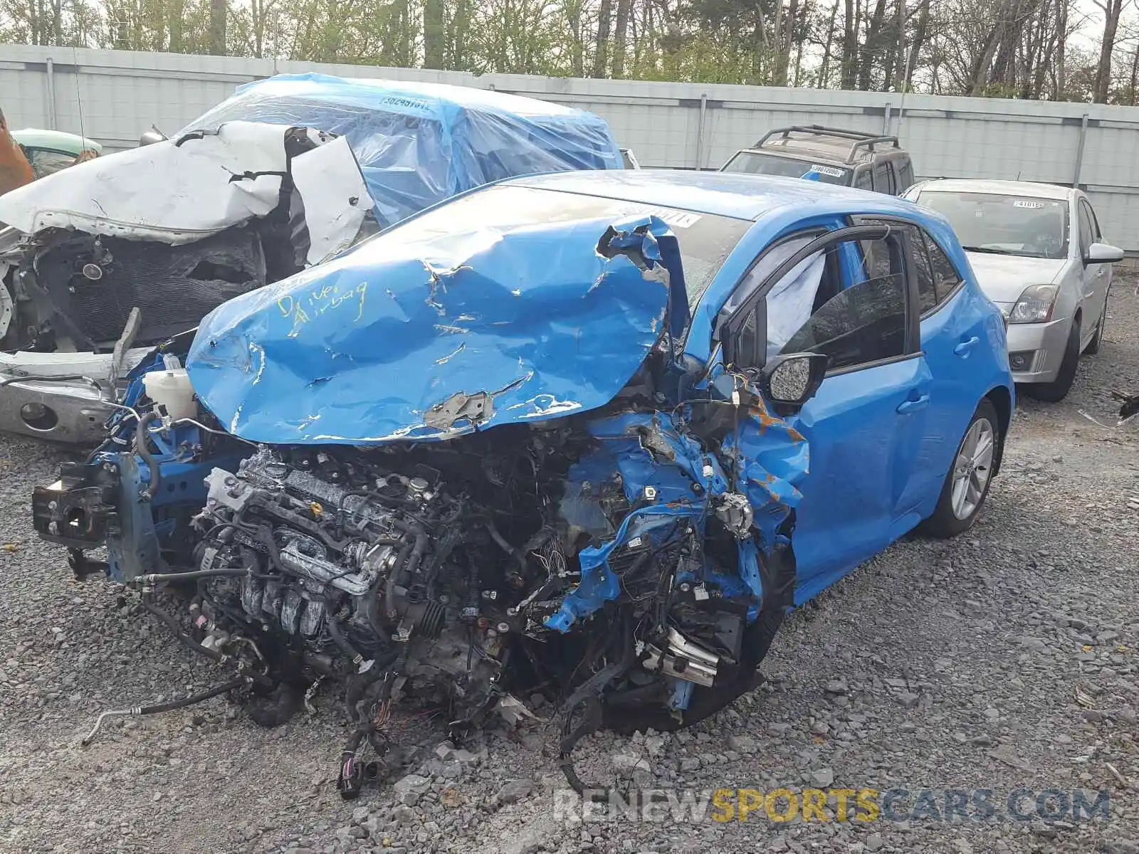 2 Photograph of a damaged car JTNK4RBE2K3033119 TOYOTA COROLLA 2019