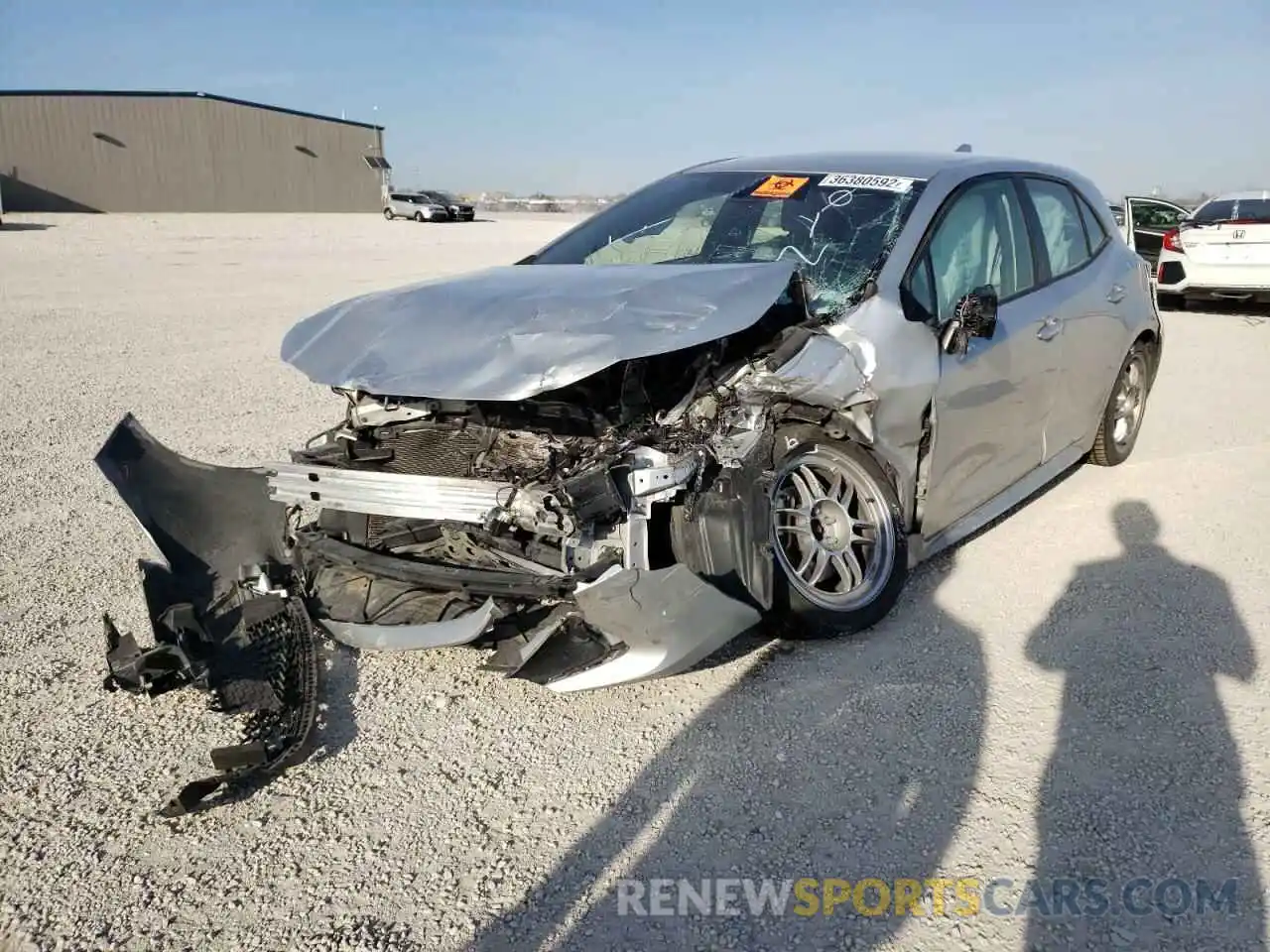 2 Photograph of a damaged car JTNK4RBE2K3033878 TOYOTA COROLLA 2019