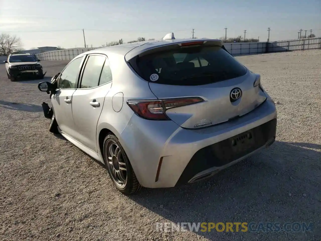 3 Photograph of a damaged car JTNK4RBE2K3033878 TOYOTA COROLLA 2019