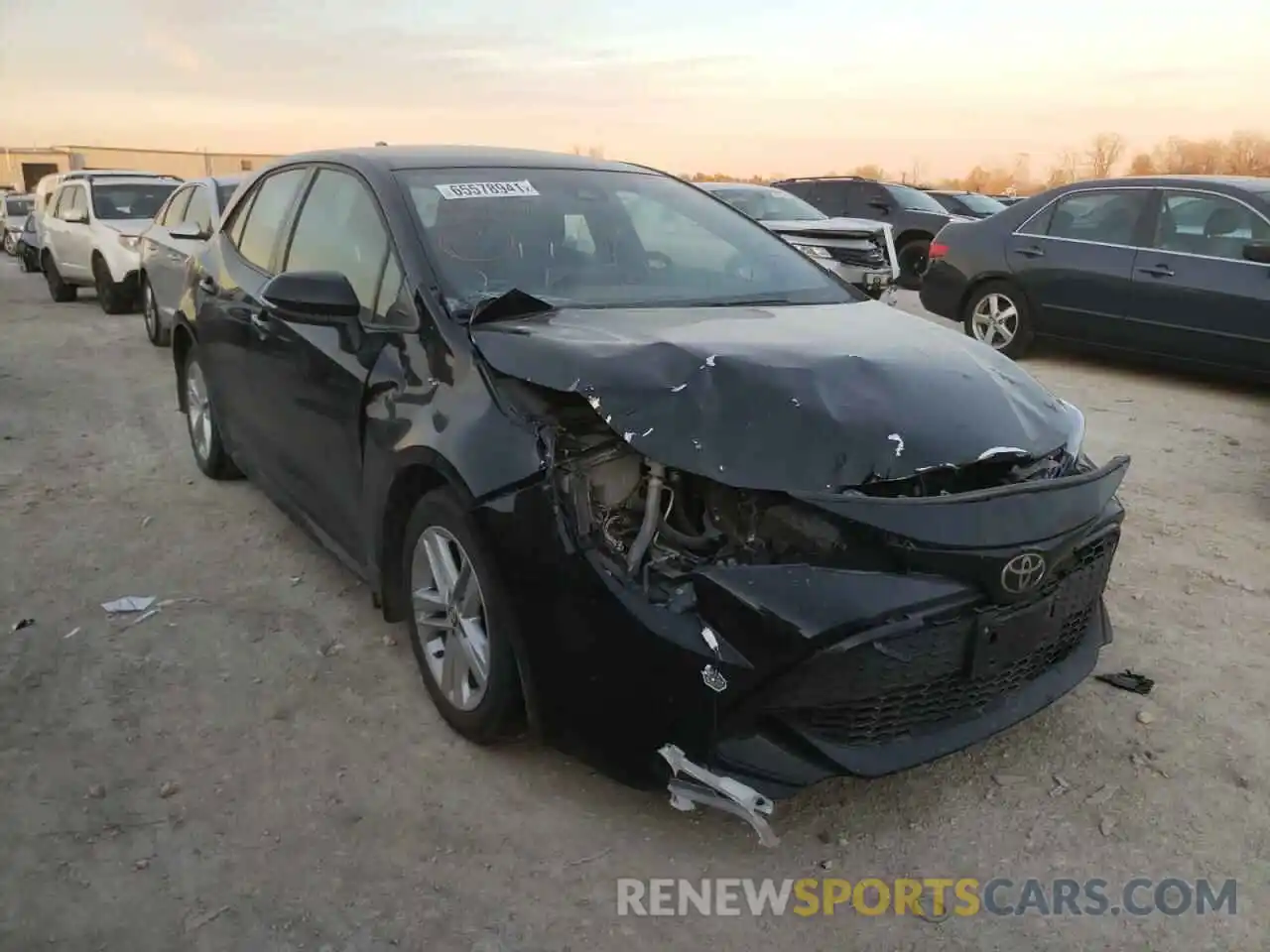 1 Photograph of a damaged car JTNK4RBE2K3034271 TOYOTA COROLLA 2019