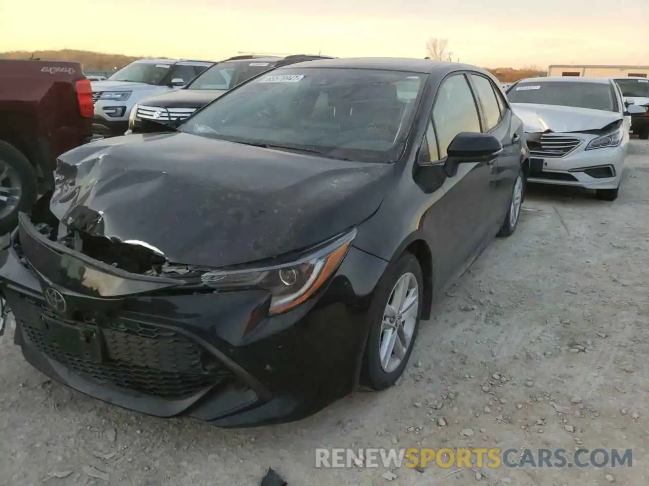 2 Photograph of a damaged car JTNK4RBE2K3034271 TOYOTA COROLLA 2019