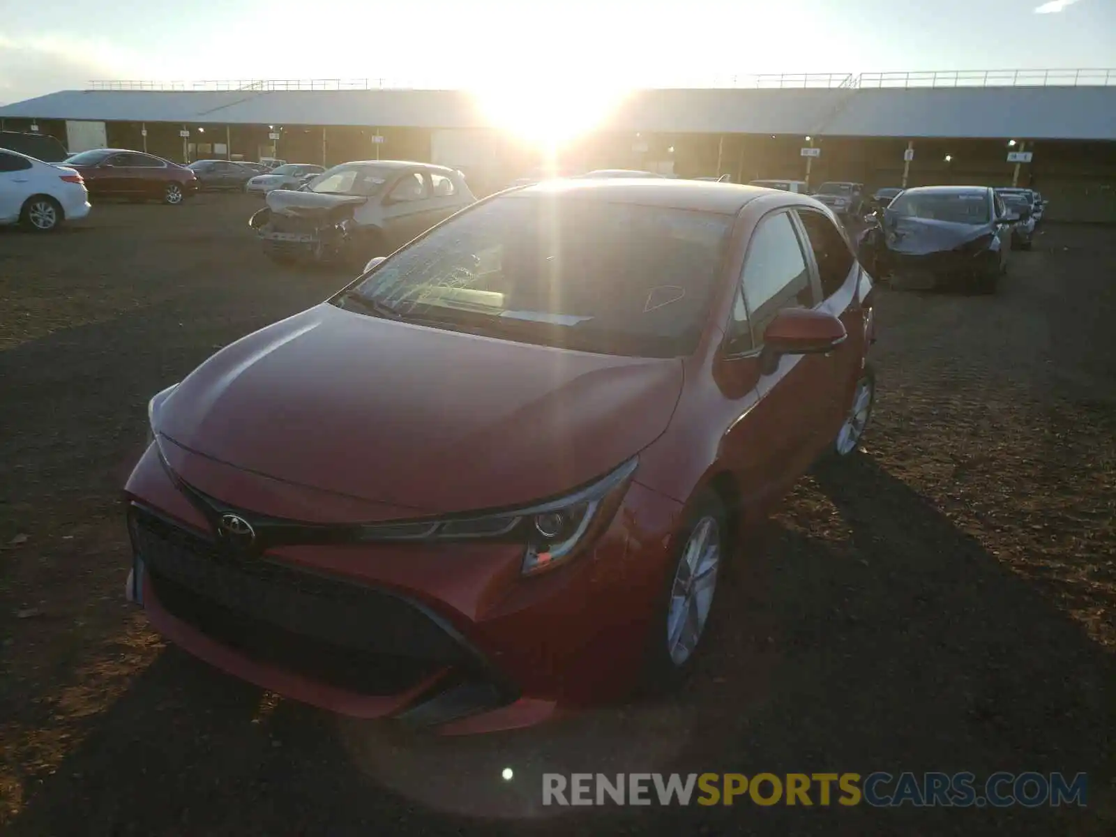 2 Photograph of a damaged car JTNK4RBE2K3034867 TOYOTA COROLLA 2019