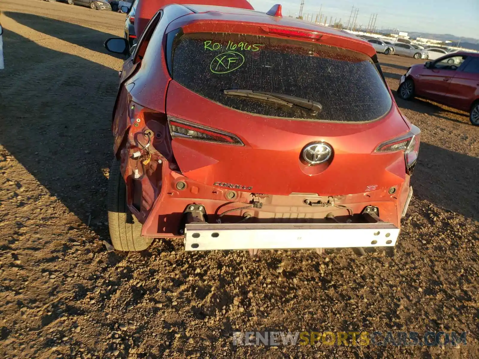 9 Photograph of a damaged car JTNK4RBE2K3034867 TOYOTA COROLLA 2019