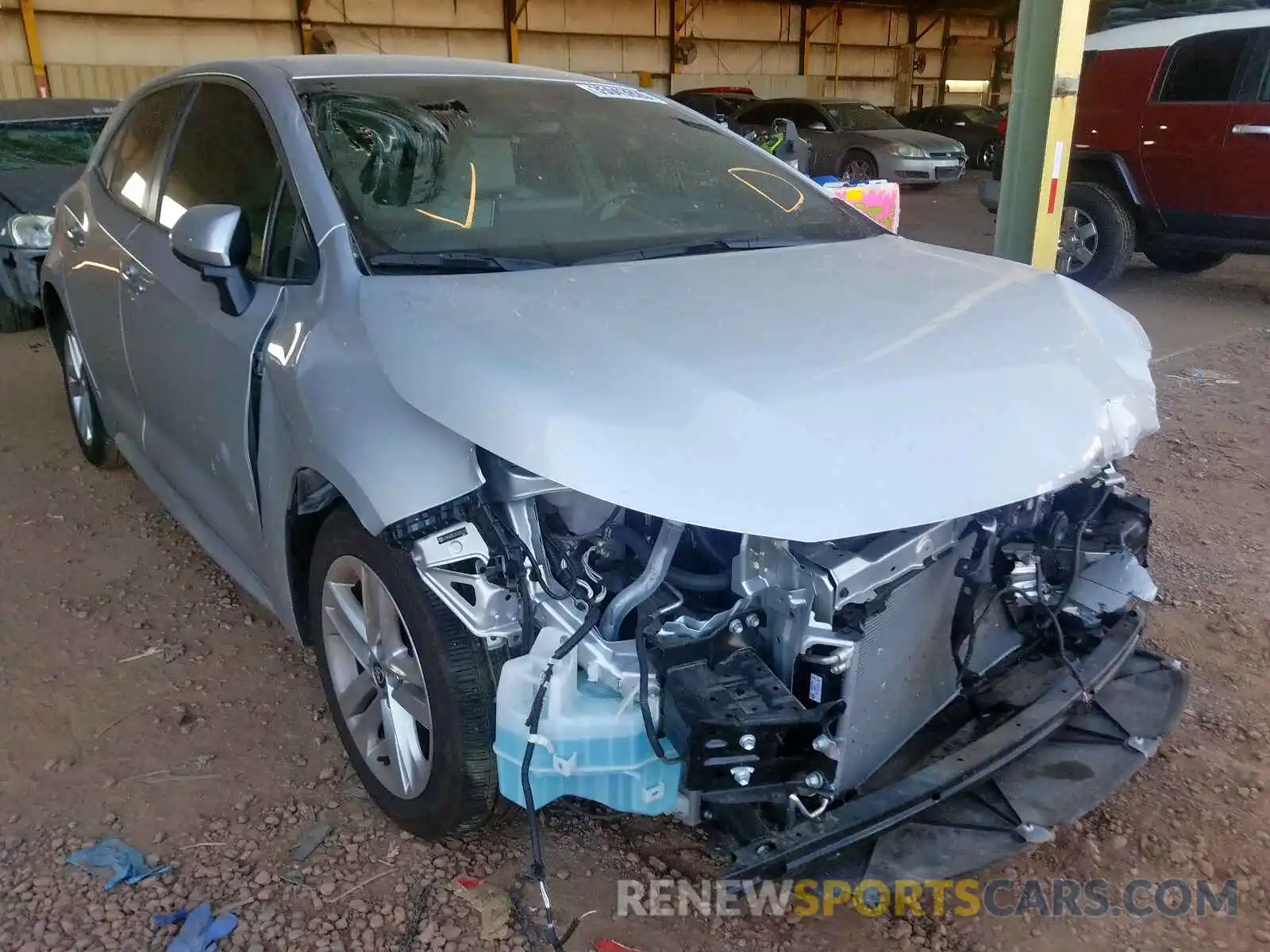 1 Photograph of a damaged car JTNK4RBE2K3035078 TOYOTA COROLLA 2019