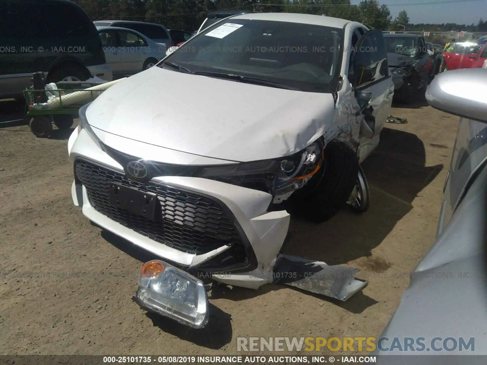 2 Photograph of a damaged car JTNK4RBE2K3038336 TOYOTA COROLLA 2019