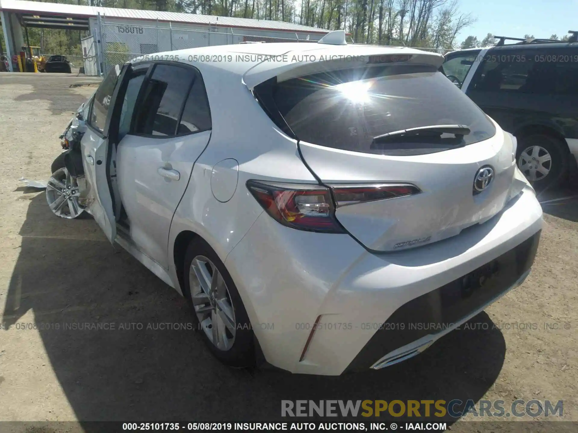 3 Photograph of a damaged car JTNK4RBE2K3038336 TOYOTA COROLLA 2019