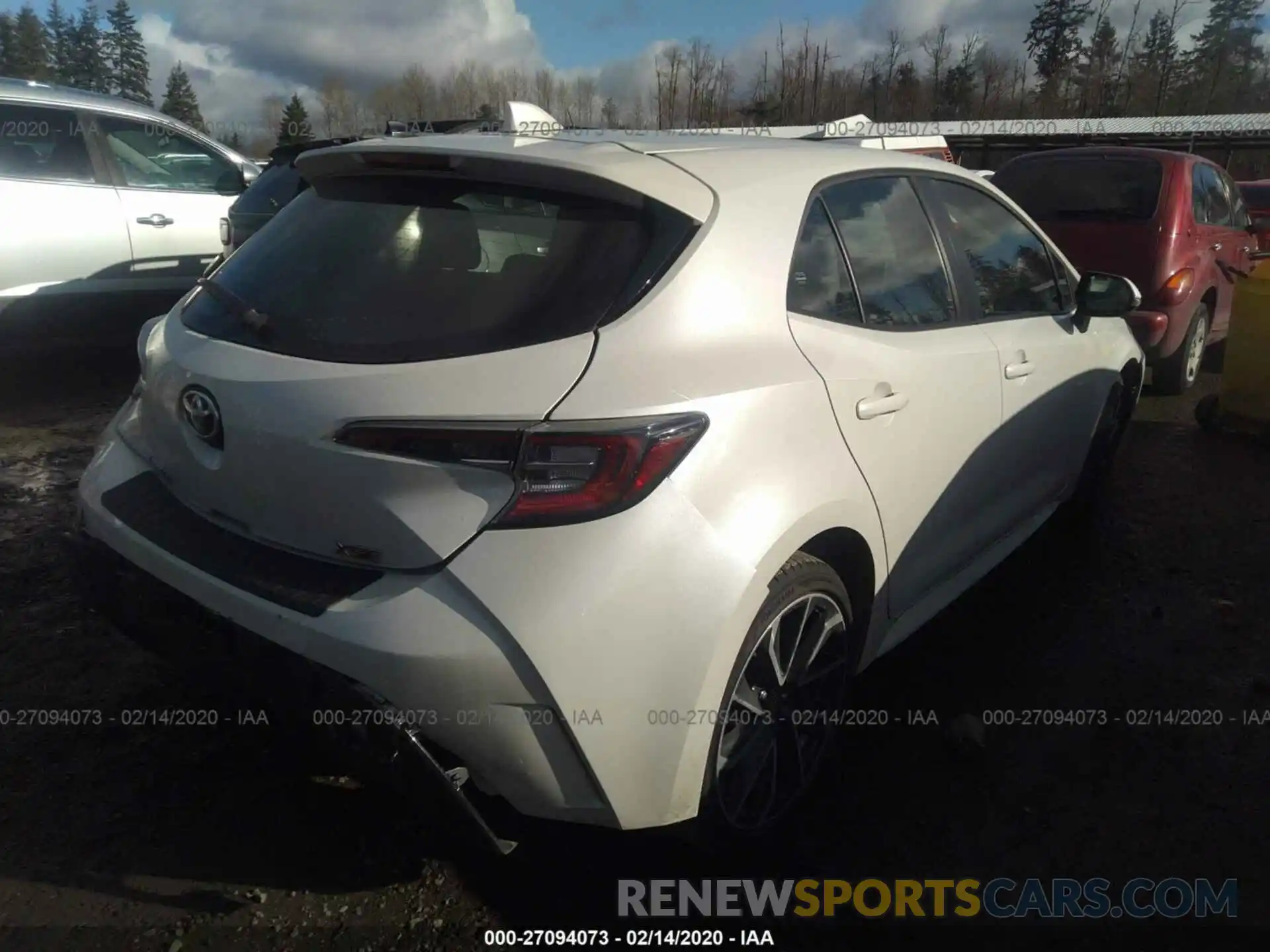 4 Photograph of a damaged car JTNK4RBE2K3038899 TOYOTA COROLLA 2019