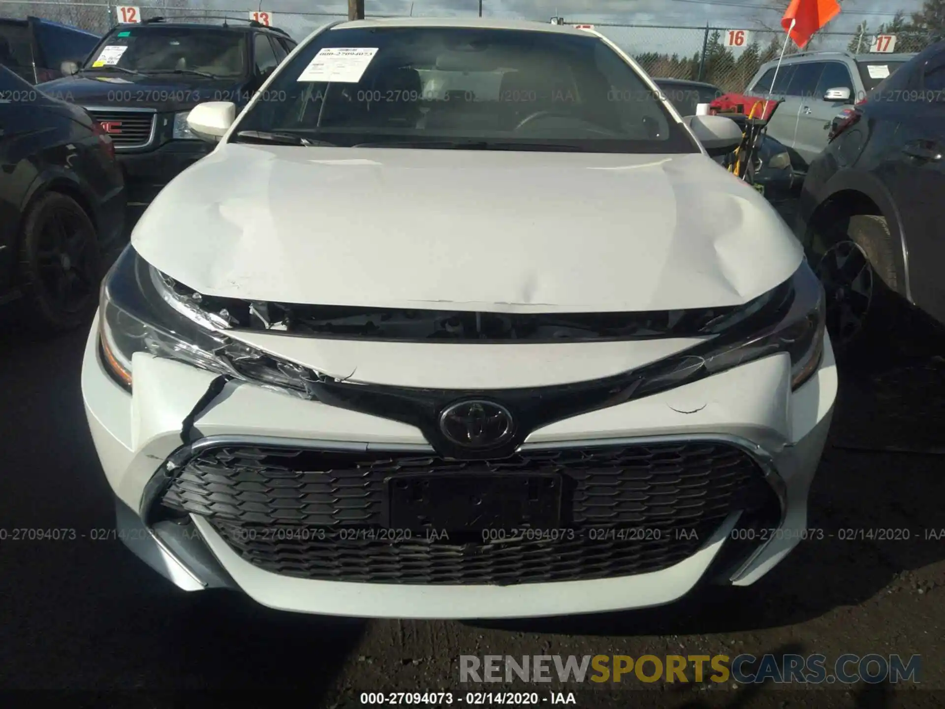 6 Photograph of a damaged car JTNK4RBE2K3038899 TOYOTA COROLLA 2019