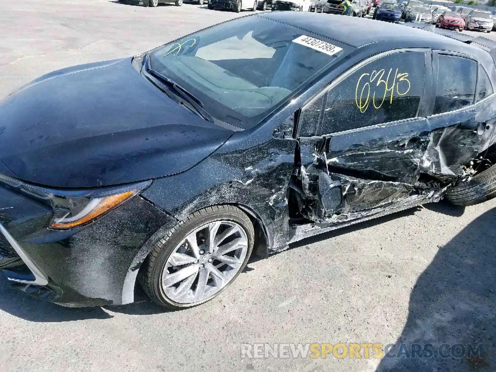 10 Photograph of a damaged car JTNK4RBE2K3039003 TOYOTA COROLLA 2019