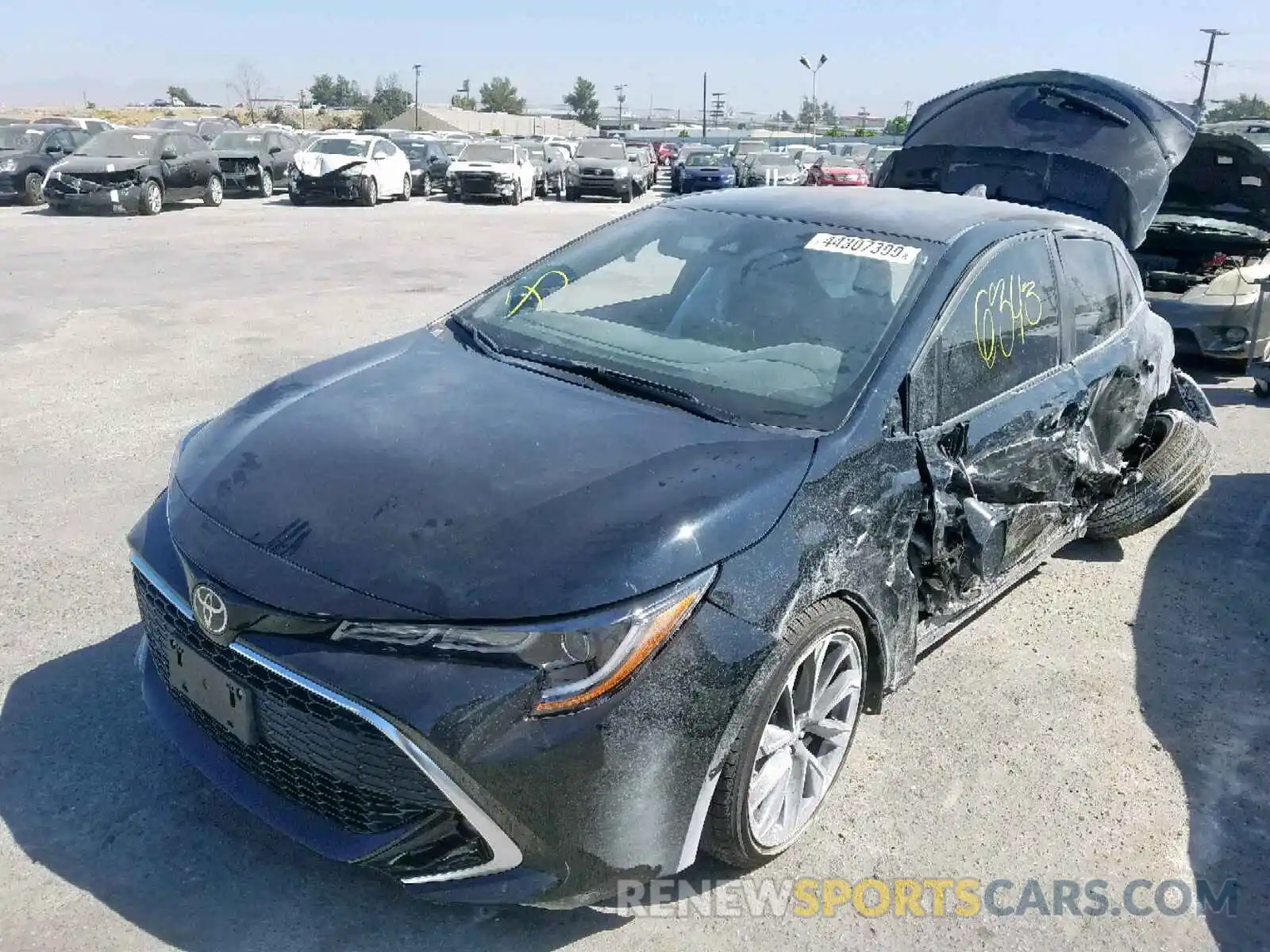 2 Photograph of a damaged car JTNK4RBE2K3039003 TOYOTA COROLLA 2019