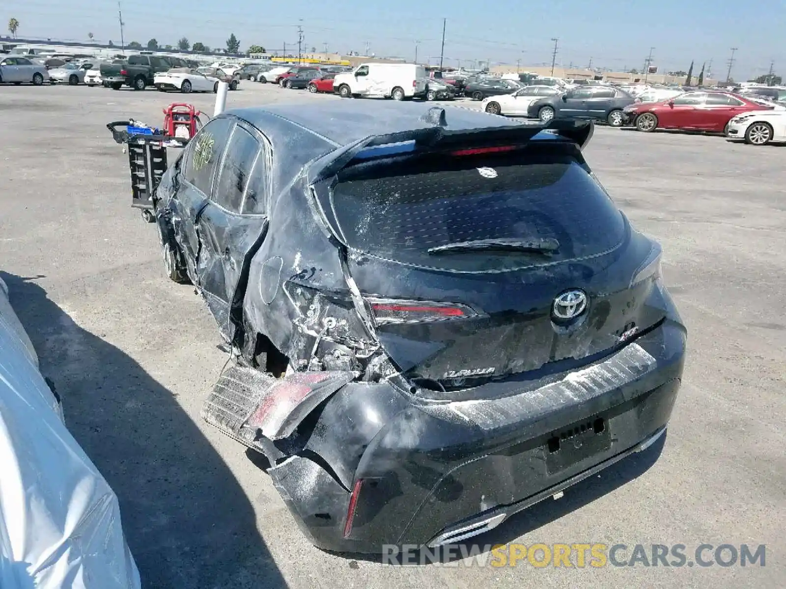 3 Photograph of a damaged car JTNK4RBE2K3039003 TOYOTA COROLLA 2019