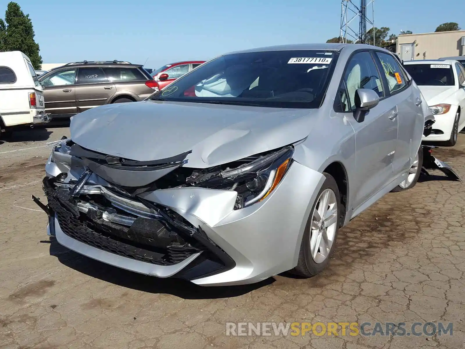 2 Photograph of a damaged car JTNK4RBE2K3039163 TOYOTA COROLLA 2019