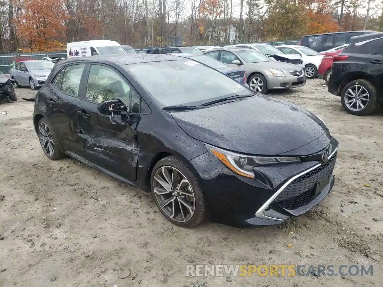 1 Photograph of a damaged car JTNK4RBE2K3039762 TOYOTA COROLLA 2019