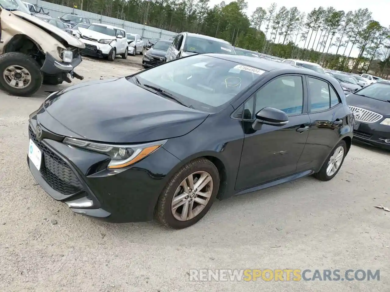 1 Photograph of a damaged car JTNK4RBE2K3040586 TOYOTA COROLLA 2019