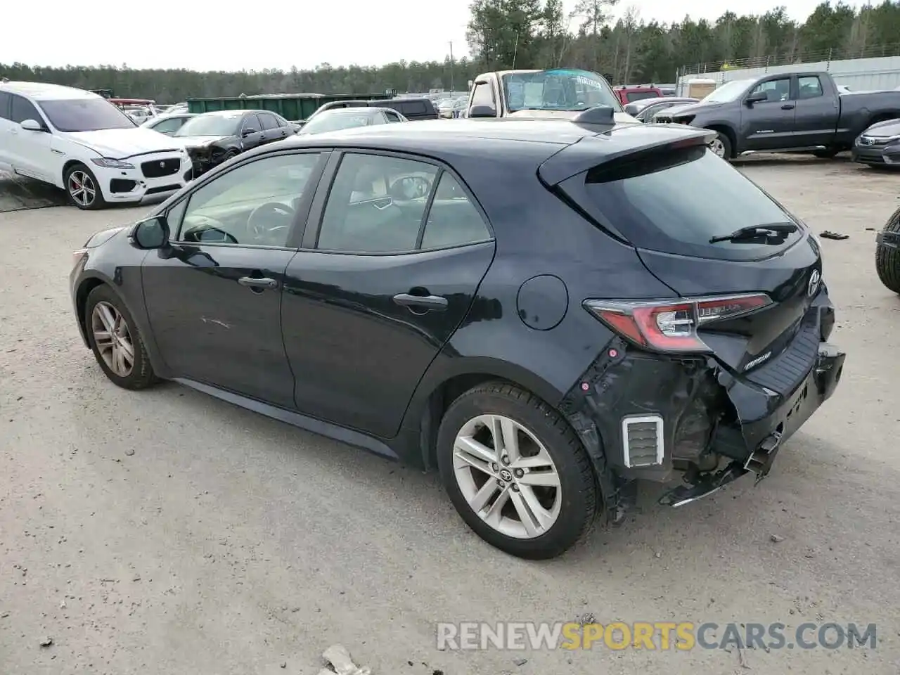 2 Photograph of a damaged car JTNK4RBE2K3040586 TOYOTA COROLLA 2019