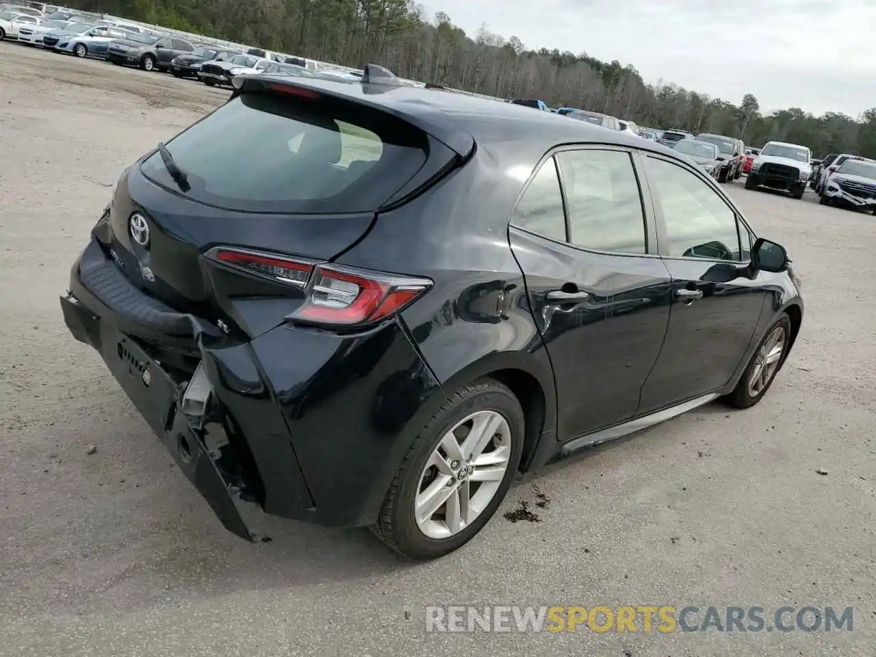 3 Photograph of a damaged car JTNK4RBE2K3040586 TOYOTA COROLLA 2019