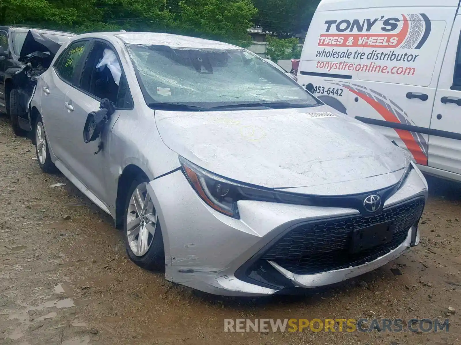 1 Photograph of a damaged car JTNK4RBE2K3041351 TOYOTA COROLLA 2019