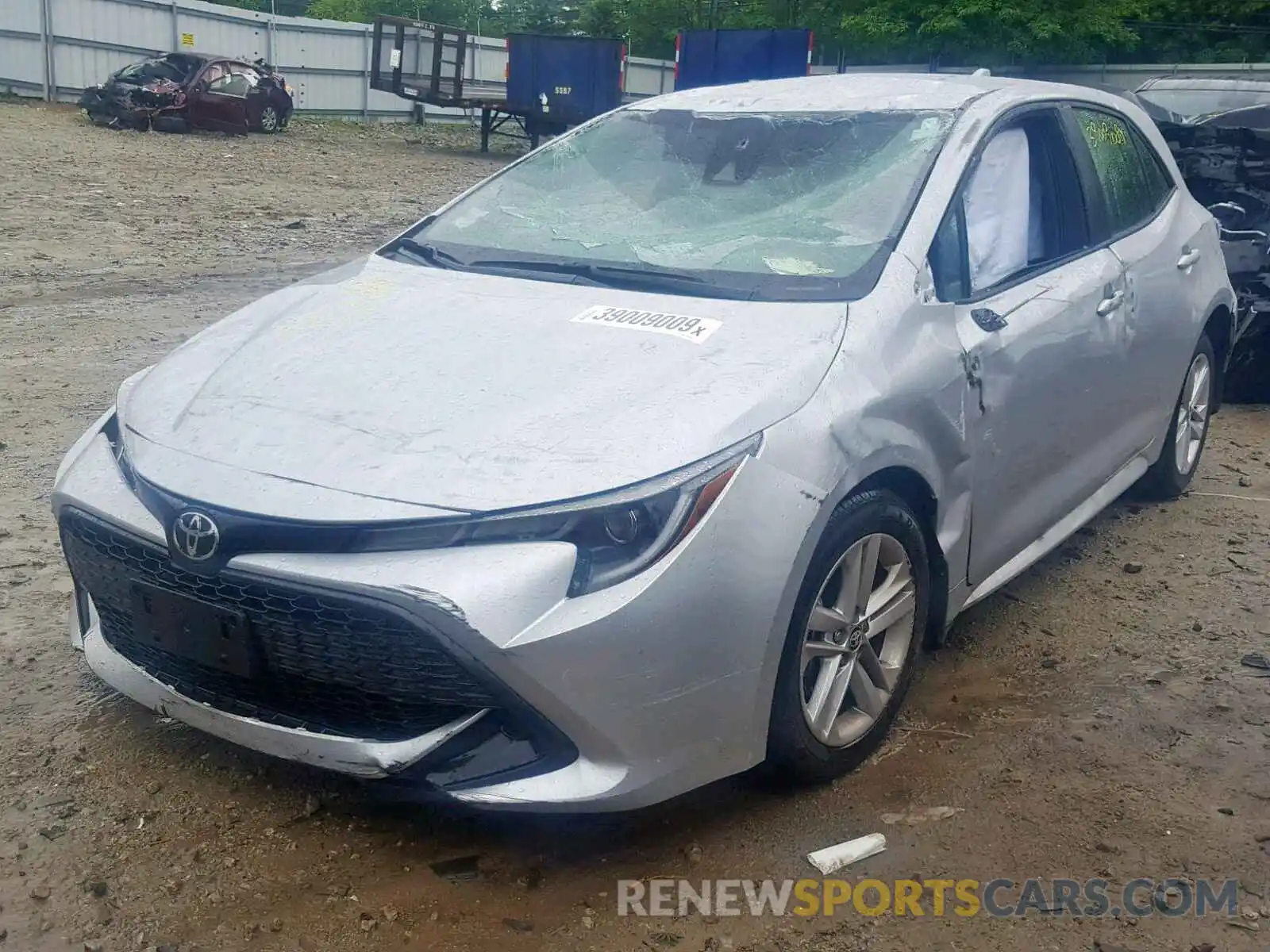 2 Photograph of a damaged car JTNK4RBE2K3041351 TOYOTA COROLLA 2019