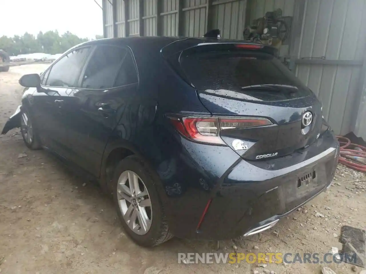 3 Photograph of a damaged car JTNK4RBE2K3041446 TOYOTA COROLLA 2019